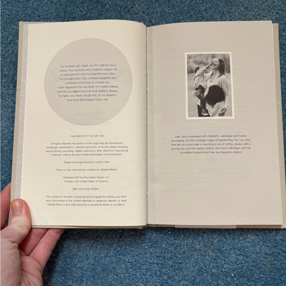 Gold Script Birth Journal - Picture 4 of 4